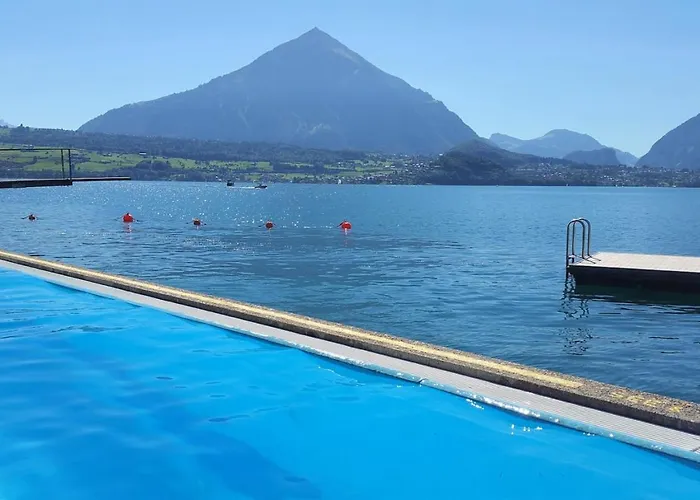 Domek alpejski Thun Alps Scenic Views And Concierge By Swisshut Sigriswil